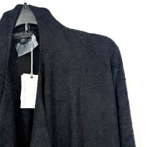 Barefoot Dreams Womens CozyChic Lite Island Wrap Cardigan Small/Medium Black NWT - Picture 6 of 15